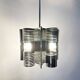 70s chrome Space Age hanging lamp