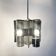 70s chrome Space Age hanging lamp