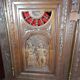 Breton furniture buffet 2 body carved by a Breton craftsman in oak with 2 keys