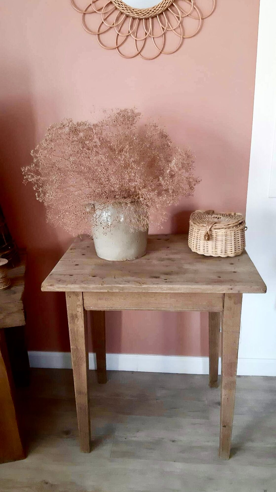 Antique solid wood table