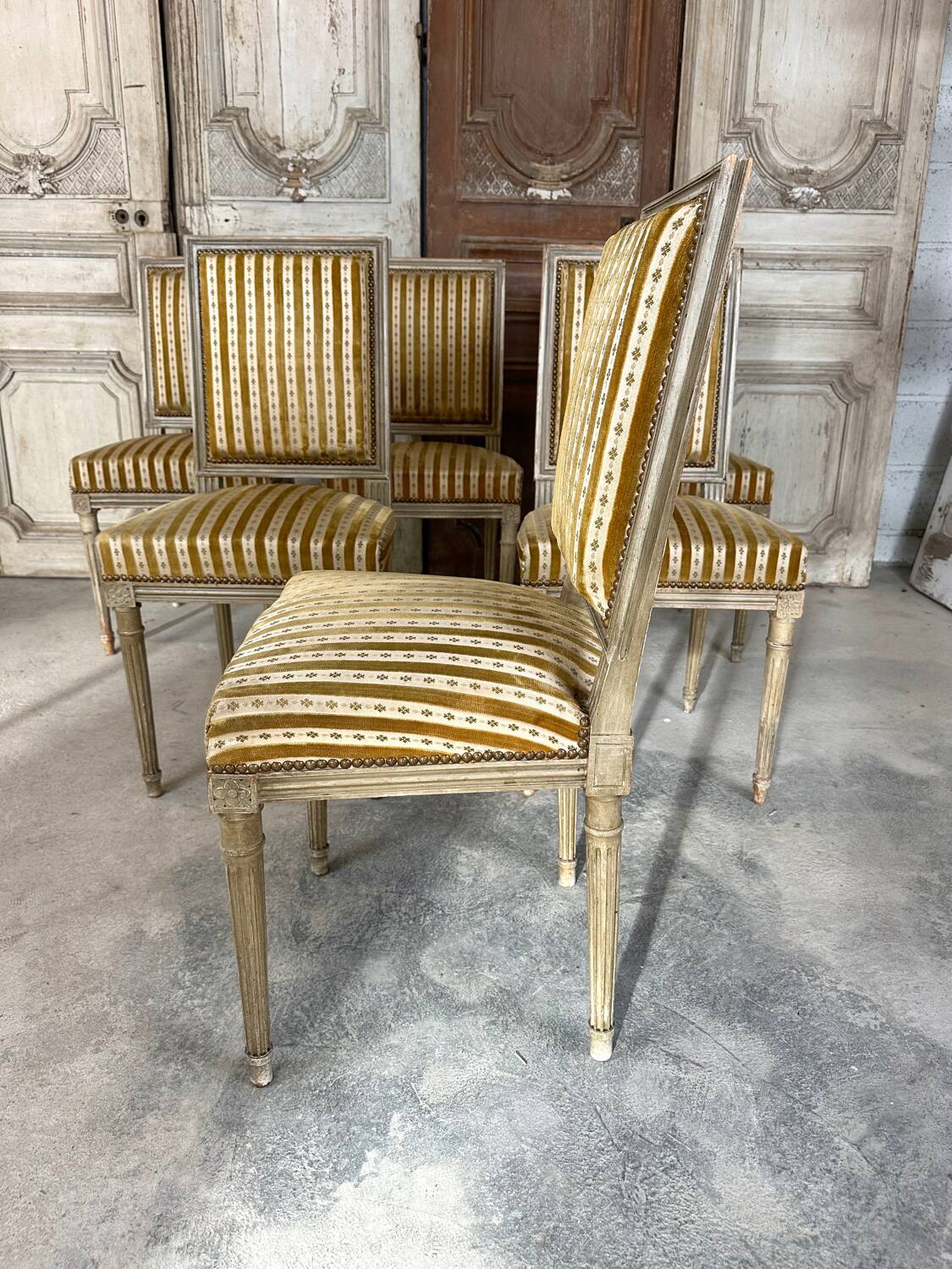 Set of 6 Louis XVI chairs