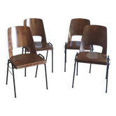 Chaises Baumann modèle Manathan - années 60/70