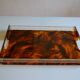 Acrylic plateau with tortoiseshell pattern Jansen Mercier Willy Rizzo