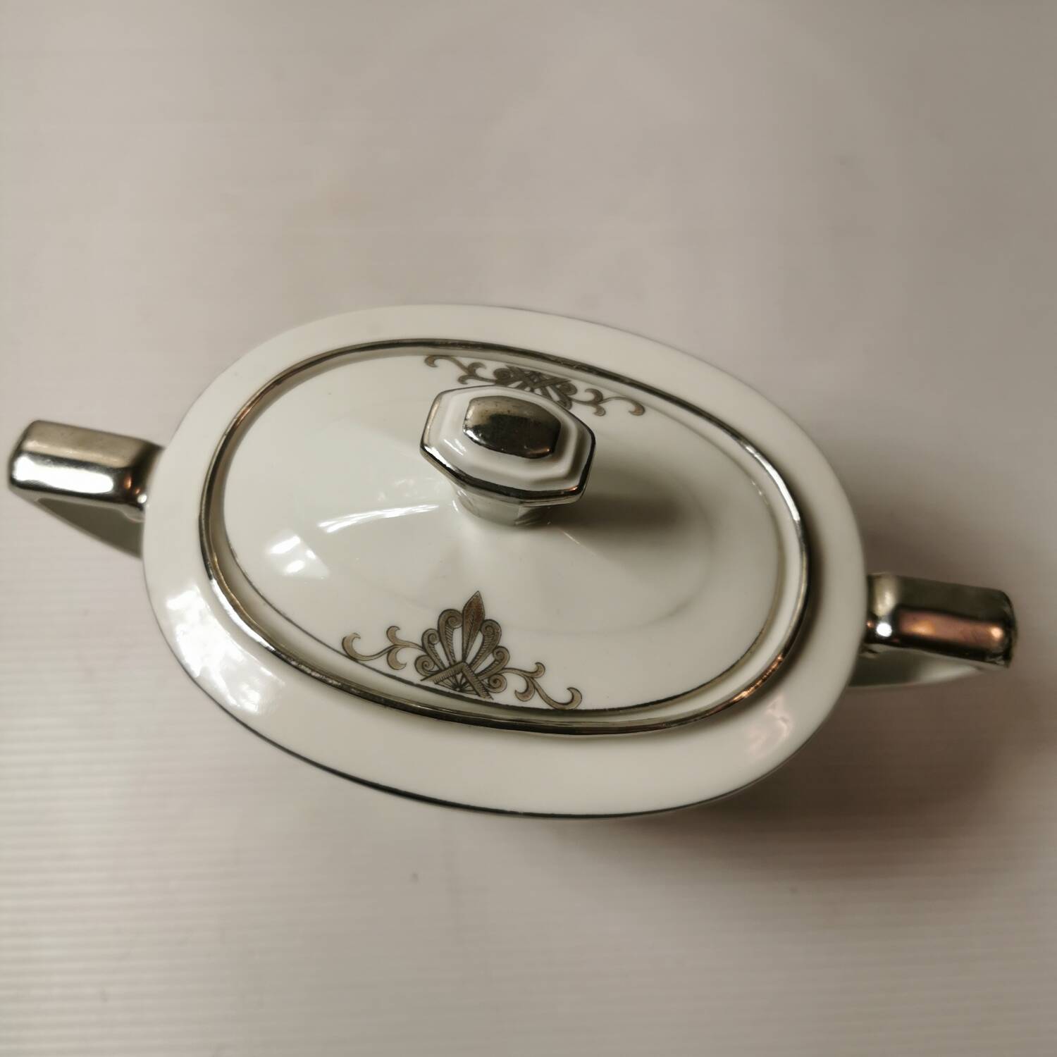 Limoges porcelain coffee maker, sugar bowl, art deco period f. great