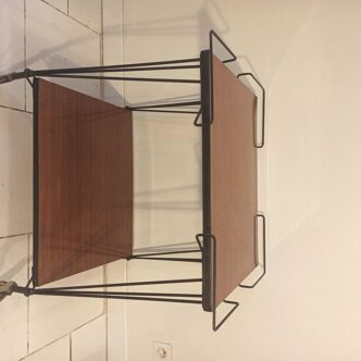 Vintage Formica trolley with Eiffel metal base