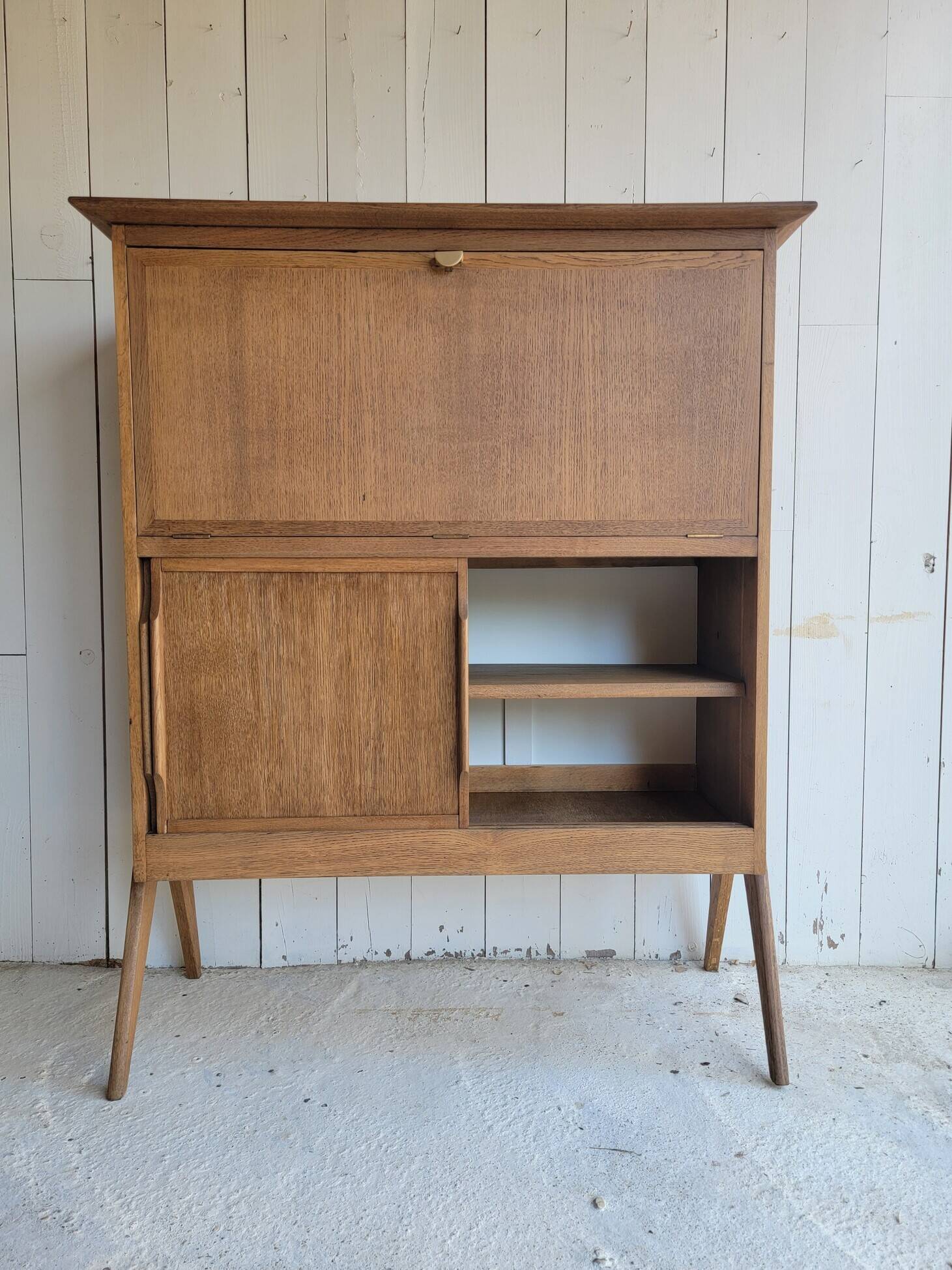 Vintage secretary with compass legs