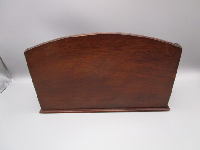 Old brass wood-branding mail holder