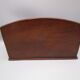 Old brass wood-branding mail holder