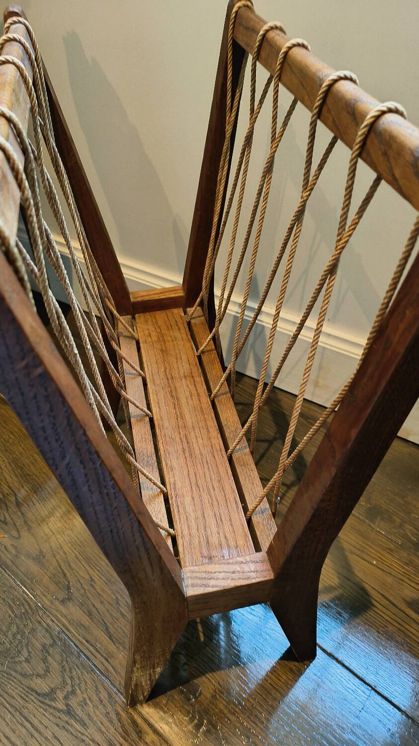 Vintage Scandinavian magazine rack