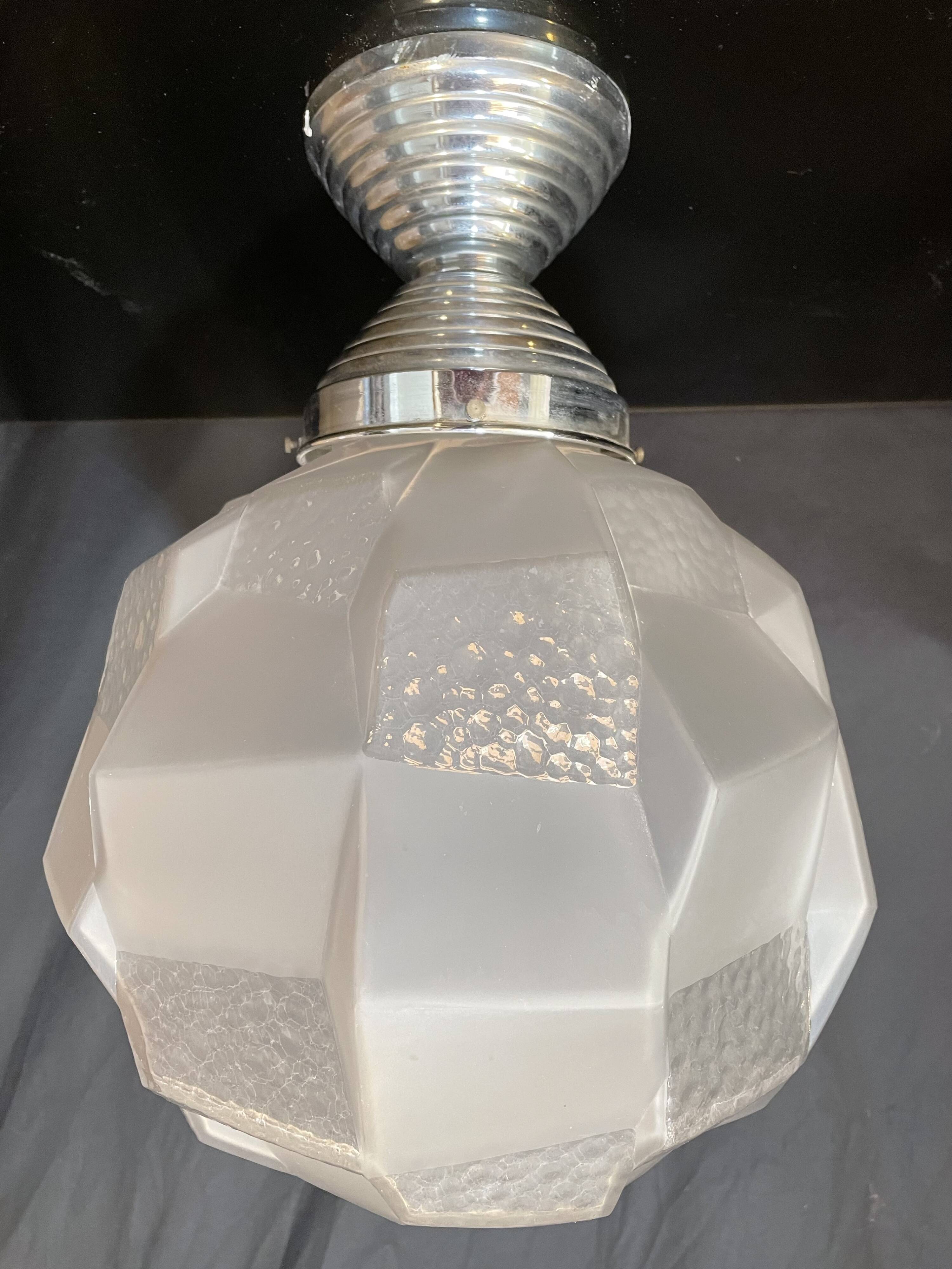 Globe pendant light 1930s/40s