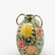 Vase in ceramic floral motif 23cm