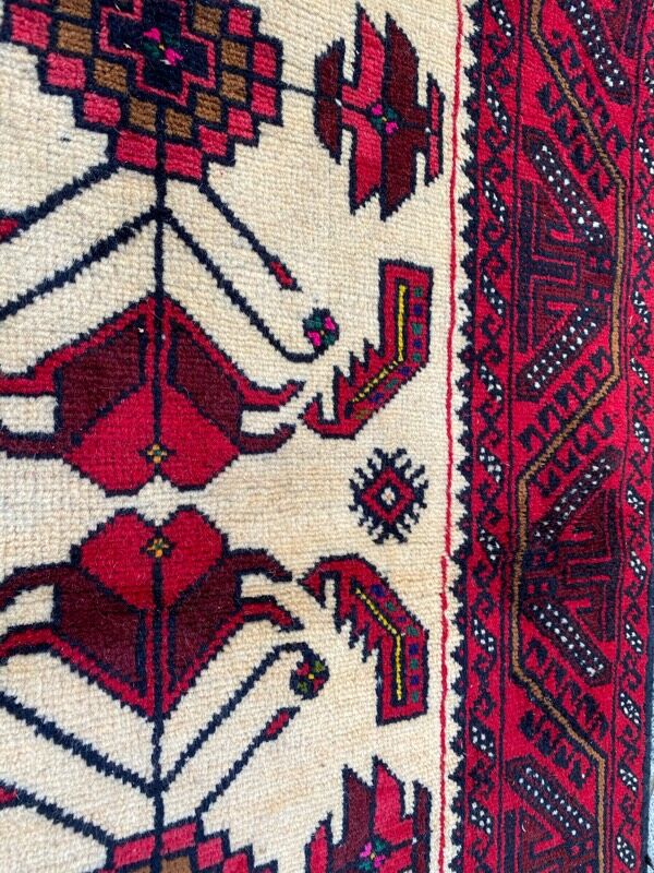 Vintage persian carpet belutch 97x187 cm