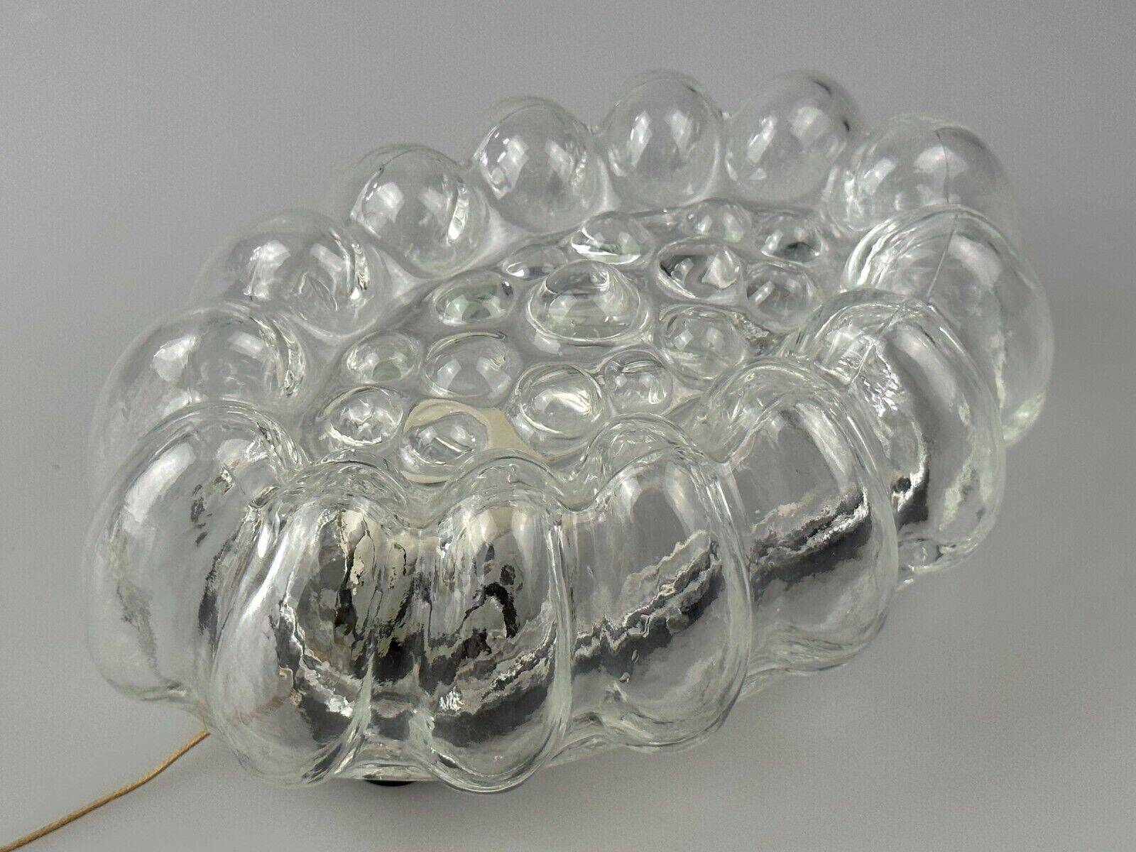 60s 70s wall lamp made of glass & metal bubble wall sconce space age design