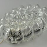 60s 70s wall lamp made of glass & metal bubble wall sconce space age design
