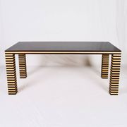 Table à manger en bois style Memphis, Italie