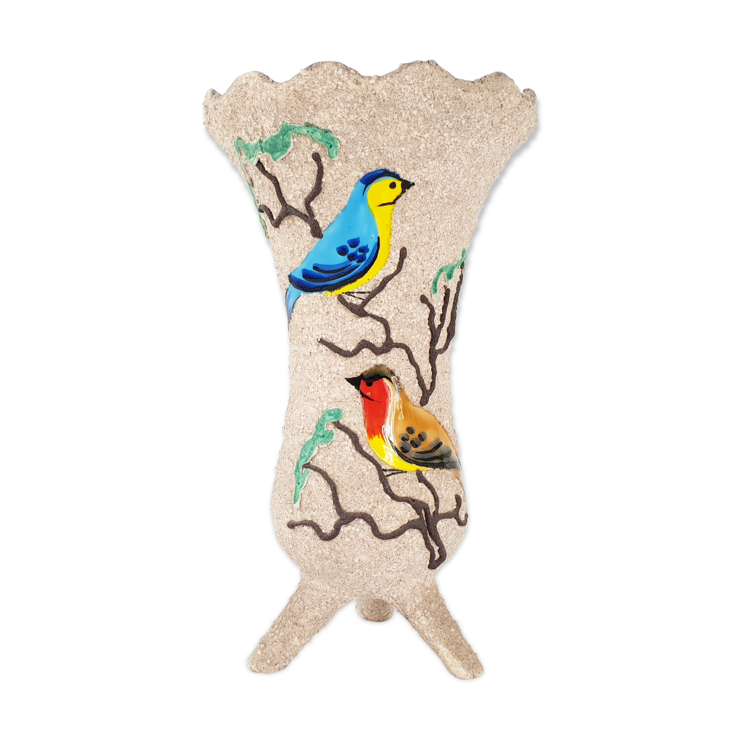 1950 vintage vase by Gabriel Fourmaintraux