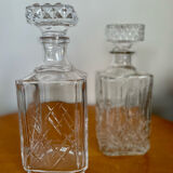 Glass crystal whisky decanter