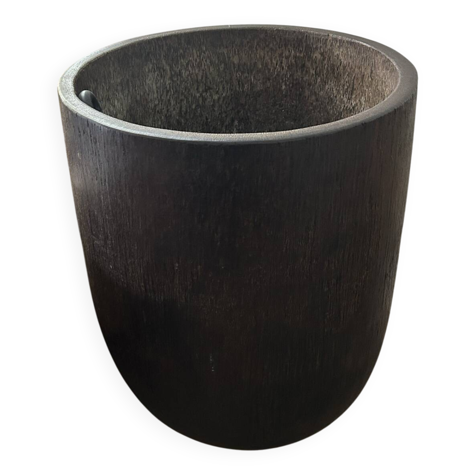 Large wooden pot