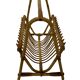 Vintage Rattan Magazine Basket Newspaper Rack 60s Rohe