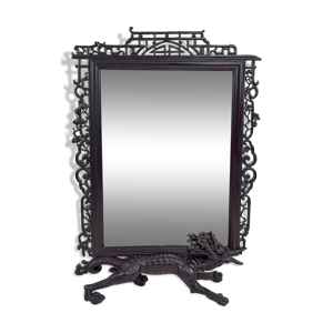 Miroir Viardot japonisant au dragon,