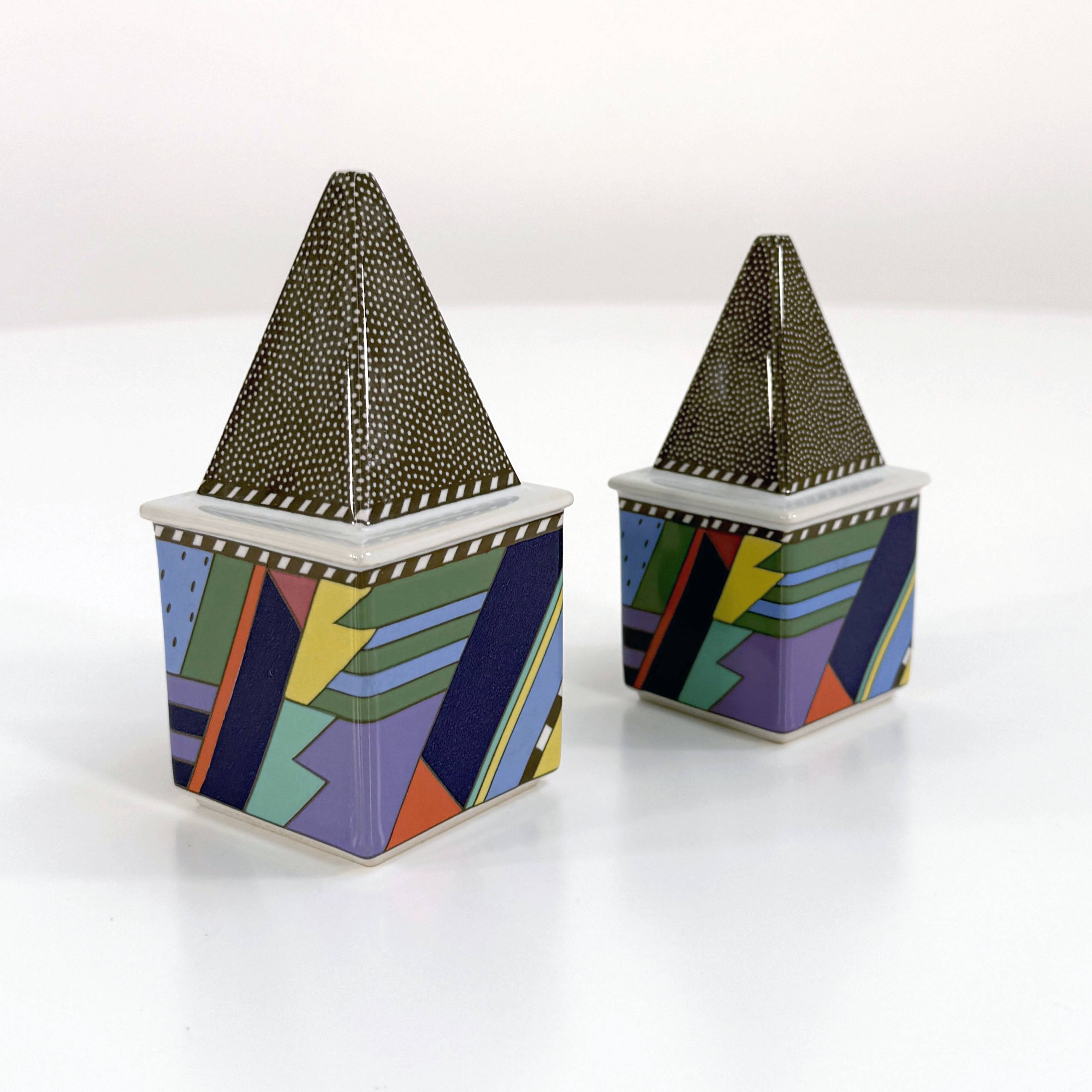Salt and Pepper Shakers Scenario Metropol by Barbara Brenner for Rosenthal, 90