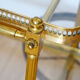 Brass trolley with wheels 60's bottle holder