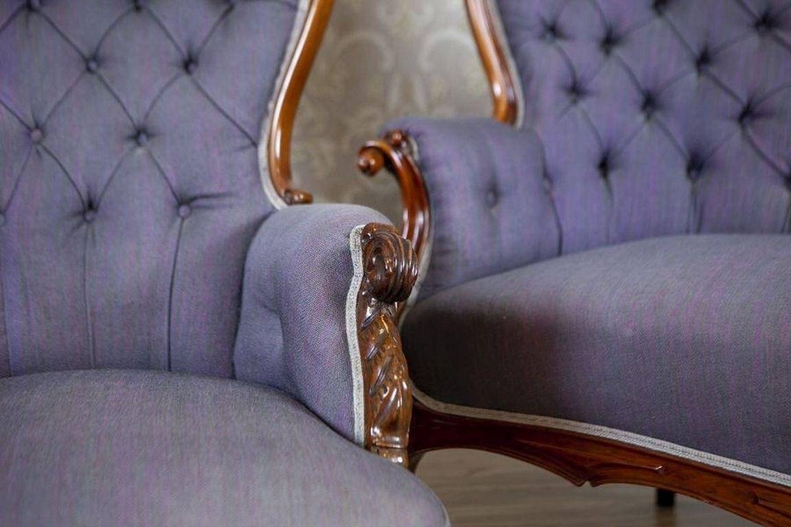 Set of Rococo Revival Walnut Parlor Set, 1890s