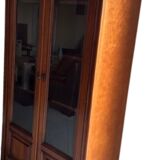 Solid cherry display cabinet