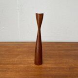 Mid-Century Danish Teak Tulip Candle Holder, 1960s