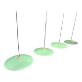 4 enamelled sheet metal suspensions