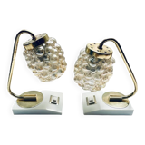 70s bubble glas lamp set