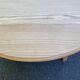 Louis Philippe extendable round dining table with shutters, renovated pine, 190cm