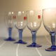 Blue-footed glasses "Made in Italy" Bormiolli Rocco