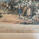 Grande gravure ancienne suisse « le départ pour la montagne »