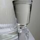 Large vintage/antique chic cut glass decanter/wine carafe