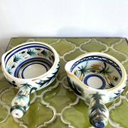 Poêlons Keraluc 2 coupelles céramique vintage 1970