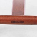 Scandinavian teak footrest or ottoman