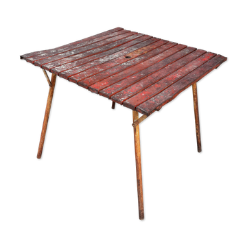 Table de jardin pliable années 60