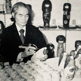 Awakening of Love - Kokeshi Doll - Master Okamoto usaburo - circa 1970 Japan