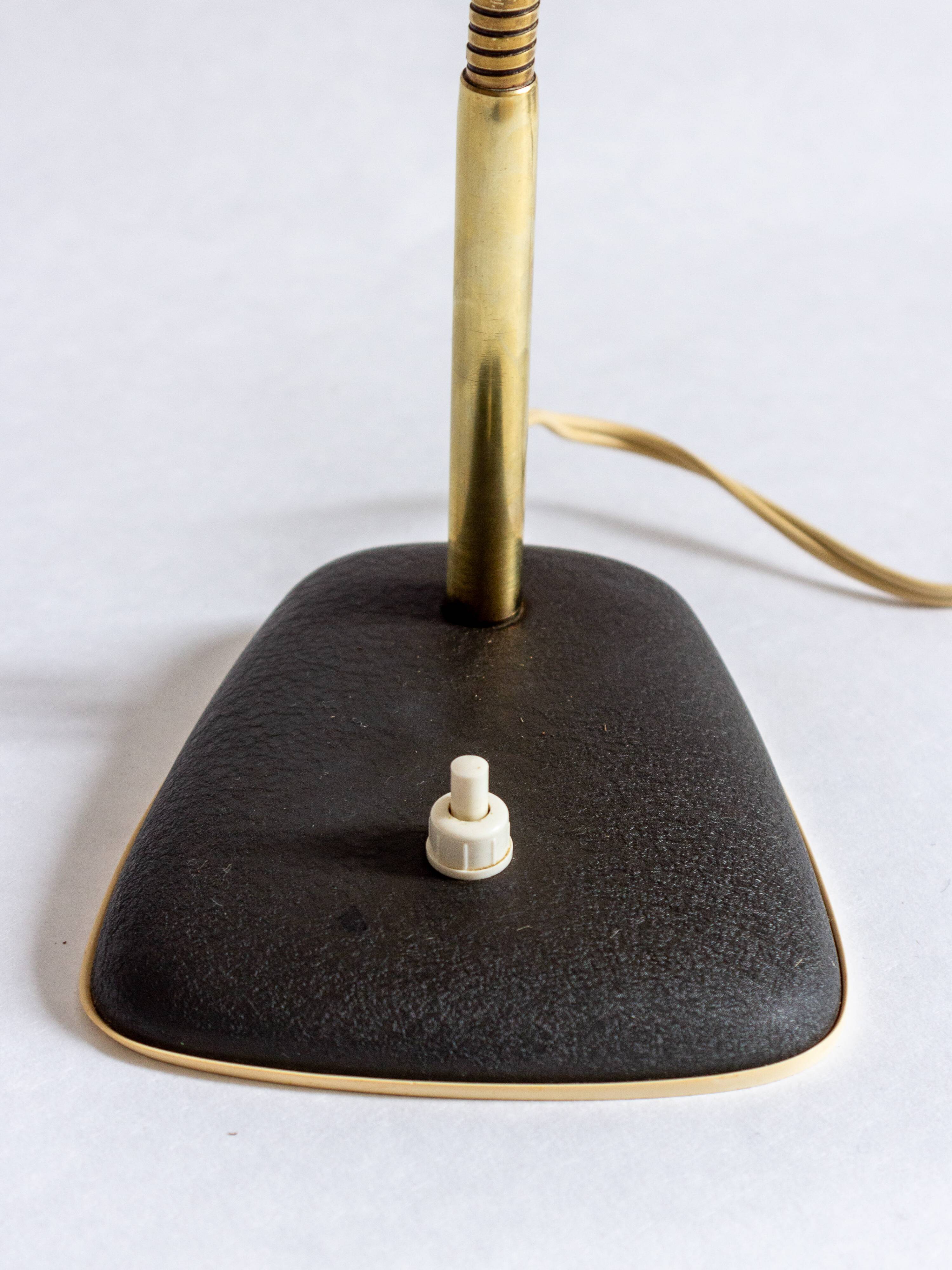 Metal and brass cocotte lamp, 1950s