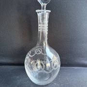 Engraved crystal carafe - Saint Louis Stella