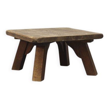 Brutalist Oak Coffee Table