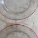 Lot de 7 assiettes transparentes