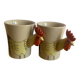 Lot anciennes tasses poule