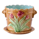 Large slip planter by Wasmuel Art Nouveau 19th century
