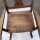 Antique rocking chair in solid oak - beautiful patina - traditional craftsmanship