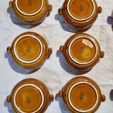 Gien service 2 dishes + 6 bowls