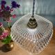 Vintage square glass pendant light - tableware collection -