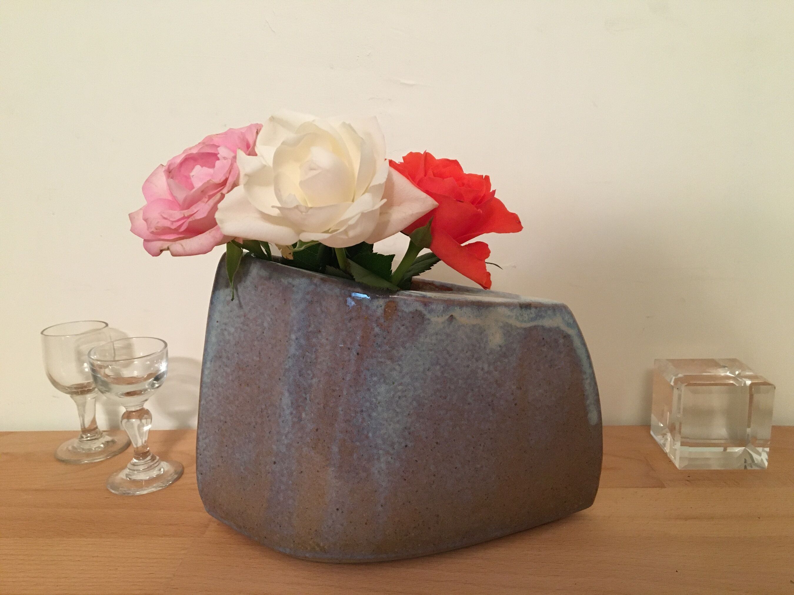 Modern asymmetrical vase from the 90s