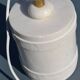Lamp in white alabaster and brass